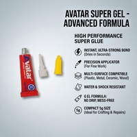 Gel cyanoacrylate transparent Avatar, directement de l'usine, pour une application facile et rapide, super adhésif