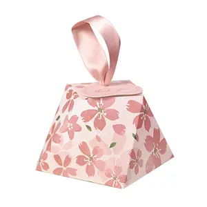 new cherry blossom wedding wedding candy box wedding candy box pink packaging empty box