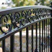 Elegantes, verziertes Balkon- und Treppengeländer aus Aluminiumlegierung mit Schnitzereien für den privaten Gebrauch, DIY-Installation