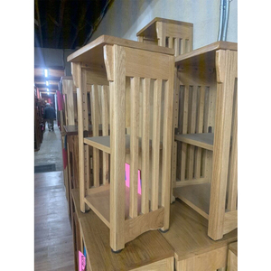 Étagère de rangement moderne en bois massif pour cuisine, support d'organisation d'appareils électroménagers, support multicouche pour four à micro-ondes, meuble de rangement - Product Image 2