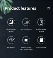 Mini Cámara WiFi PTZ X1, IP54, Seguridad para el Hogar, Visión Nocturna, Sensor CMOS, Detección de Movimiento, Cámara para Niñera