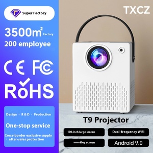 Nuevo modelo T9, proyector LED inteligente, pantalla de teléfono móvil interior portátil de alta definición para el hogar, exclusivo transfronterizo - Product Image 2