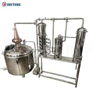 Máquina de procesamiento de almidón de yuca de cobre de 300 litros, máquina para hacer etanol para micro destilería