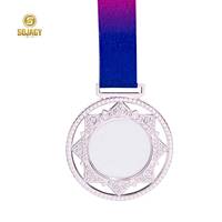 Médaille fabrique pas cher prix plaqué or sur mesure 3d blanc métal sport course prix médailles scolaires