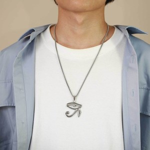 Collana di <span class=keywords><strong>protezione</strong></span> oro 18K oro antico simbolo egitto in acciaio inossidabile Cz collana pendente occhio di Horus - Product Image 2