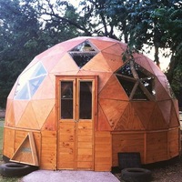 Kit de tente géodésique en verre de haute qualité pour glamping et complexes hôteliers