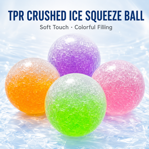 Handmade Transparent Crushed Ice <b>Squeeze</b> <b>Ball</b> Colorful Filled Sensory Stress Relief Toy for Gifts OEM ODM - Product Image 3