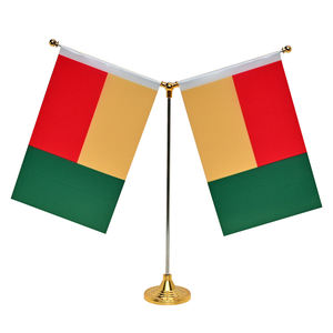 2026 Neuer Großhandel Büro-Tischflaggenständer mit individuellem Logo, Edelstahlstange, Mini-Tischflaggen, Dekorativer Bannerständer für Innenräume - Product Image 4