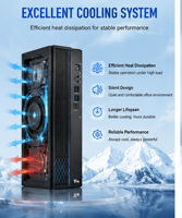 Set Lengkap Desktop Kantor ODM Kustom Zhaoxin KX U6780A 8 Core 2.7GHz 8GB 512GB M.2 NVMe SSD 8L Chassis Layar 23.8 Inci