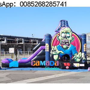 Comercial Casa de rebote al aire libre niño inflable castillo hinchable Combo gorila niños aire con tobogán - Product Image 6