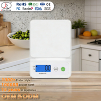 Báscula Digital Inteligente de Alta Precisión para Cocina, con Múltiples Unidades de Medición, Funciona con Pilas AAA, Accesorio de Cocina para Medir Alimentos