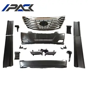 For Hyundai H1 Starex 2008 Upgrade To 2016 Modified Body Kit Retrofit Full Bumper Set Front And Rear Bumper Side Skirts Kit