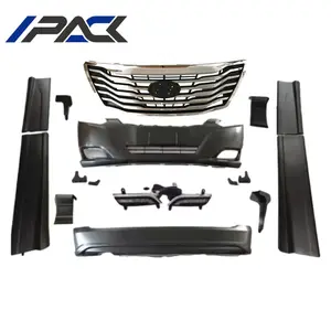 Per Hyundai H1 Starex 2008 l'aggiornamento al Kit carrozzeria modificato 2016 Kit di Retrofit completo paraurti anteriore e posteriore Kit minigonne laterali paraurti anteriore e posteriore