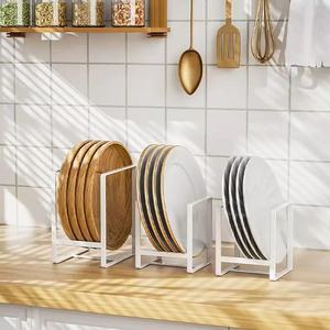 Étagère de rangement pour assiettes et plats, organisateur d'armoire en fer, style japonais, multi-usages, portable, sans perçage - Product Image 2