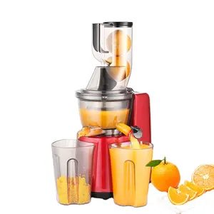 Cold Press Fruit Juicer Large Diameter 76mm New Design High Juice Yield Fruit Cold Press Slow Juicer Extractor Machine