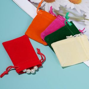 Christmas Velvet Drawstring Pouches <b>Gift</b> <b>Bags</b> Jewelry Pouch Party Favors Custom Logo Holiday Packaging Silk Screen Printing - Product Image 2