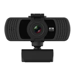 qhd webcam Suppliers-Cámara web QHD de 4MP, 2K, con Webcam de micrófono, cubierta de privacidad para conferencias de juegos, reuniones, ordenador portátil, Zoom de escritorio, cámara de ordenador USB