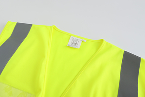 Chaleco de trabajo personalizado Chaleco de seguridad Protector de seguridad de construcción al aire libre reflectante de alta visibilidad - Product Image 3