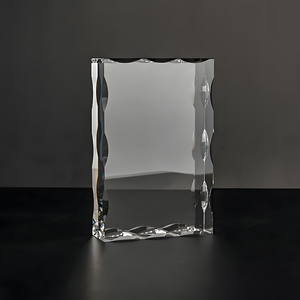 Bán Buôn Tùy Chỉnh Pha Lê Thủ Công Mỹ Nghệ Rõ Ràng Trống 3D Laser Khắc Pha Lê Cube Khung Ảnh Lưu Niệm Quà Tặng Cho Trang Trí Nội Thất - Product Image 4