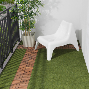 Dalles emboîtables, tapis en gazon souple multi-usages, tapis auto-drainant, balcon, jardin, tapis pour chien, décoration, gazon artificiel - Product Image 5