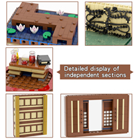 Demon Slayer Building Kimetsu No Yaiba Infinite City MOC MOOXI MOC1212 Film DIY Enfants Garçon Filles Jouets Blocs de Construction Briques
