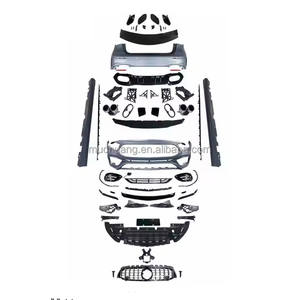 Kit de carrocería Merced/es-Ben/Z clase W177 A45S 2019, rejilla de parachoques trasero delantero, faldón lateral, difusor trasero, actualización de carrocería automática para guardabarros - Product Image 1