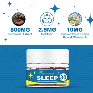 High Quality Sleep Gummies Melatonin Help Natural Sleep Enhancement to Well-Rested Mornings with Dietary <b>Supplement</b> - Product Image 3