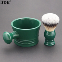 Ensemble de brosse à raser de marque OEM, lame en poils synthétiques, bol à savon en plastique, soin du visage, soin de la barbe
