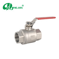 Vanne à boisseau sphérique manuelle 2 pièces filetée en acier inoxydable 304 316 avec poignée OEM pour usage industriel, contrôle des fluides eau/huile/gaz