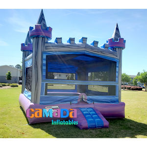 Château gonflable en PVC de 18 oz, thème des castors 3D, protection UV, ignifuge, avec une capacité maximale de 600 kg - Product Image 4