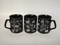 Mug en céramique Stoneware, mug à café avec poignée en C, série Titan, 350 ml, 300 ml, 12 oz, mug Sausalito