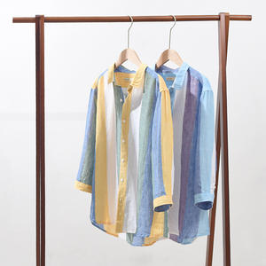 Camicie in <span class=keywords><strong>Lino</strong></span> <span class=keywords><strong>a</strong></span> <span class=keywords><strong>Righe</strong></span> per <span class=keywords><strong>Uomo</strong></span> Traspiranti Comode Maniche Lunghe Larghe Autunno Inverno <span class=keywords><strong>Camicia</strong></span> con Colletto <span class=keywords><strong>a</strong></span> <span class=keywords><strong>Righe</strong></span> Verticali - Product Image 1