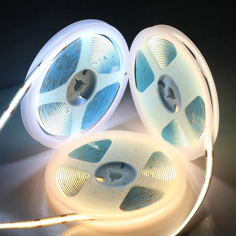 Nieuwe Flexibele 10M Cob Led Kan Worden Geplakt Clips Vast Geen Verblinding Usb 12V 24V Cob Strip Licht