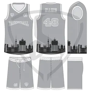 Custom Basketball Jersey Set Design Your Own Shirt and Shorts Make Team Uniform Print Name and Number for Adult Women Youth