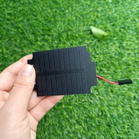 Panel Surya Mini Monokristalin Global Solar PV Portabel 5V 90mA Berlapis PET dengan Konektor Pin Header 2.54mm Desain Kustom 19.8%-24%