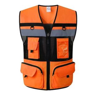 Chaleco de Seguridad Reflectante Personalizable en Amarillo Fluorescente y Verde, Ropa de Alta Visibilidad con Soporte para Logotipo - Product Image 1