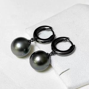 Accesorios de Perlas DIY, Bandeja Vacía para Pendientes de Plata S925 con Cuentas Redondas de 9-15 mm, Joyería de Plata de Moda, Hebilla para Oreja, Producto 22414DIY - Product Image 1