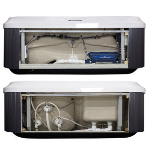 Modernes Design 3-Personen Hydro-Whirlpool Massage Umweltfreundlicher Acryl-Whirlpool Tragbarer Outdoor-Rechteck-<span class=keywords><strong>Spa</strong></span> LED-Beleuchtung Luftdüsen - Product Image 6