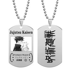 12 Nuovi Design Anime JJK Gojo Satoru Fushiguro Megumi Geto Suguru Okkotsu <span class=keywords><strong>Yuta</strong></span> Ciondolo Collana in Metallo Gioielli alla Moda Regalo - Product Image 5