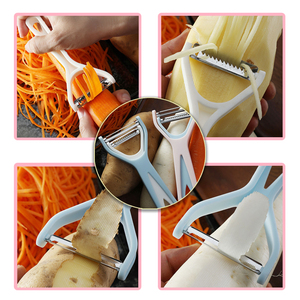 Küchen zubehör Perfekter Küchen schäler Gemüse Obst Kartoffel Karotte Apfels chäler mit ultra scharfen Edelstahl klingen - Product Image 5