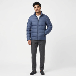 Chaqueta de Plumón Personalizada para Hombre, para Exteriores, con Forro Polar, Cuello Alto, Transpirable, de Secado Rápido, Impermeable, Manga Larga, para la Nieve - Product Image 1