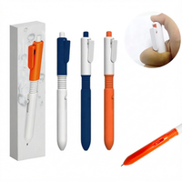 Stylo bille fantaisie en plastique de 1,0 mm avec logo, pistolet à eau amusant pour accessoires de bureau amusants, vente en gros