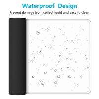 Tapis de souris personnalisés en caoutchouc naturel vierge pour sublimation, blancs ou noirs, grand format, pour bureau