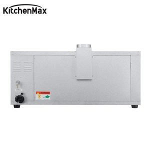 เตาอบขนมปังแก๊สอุตสาหกรรมเชิงพาณิชย์คุณภาพสูง KitchenMax พร้อมอุปกรณ์ครบชุด เตาอบแก๊สแบบเด็ค 1 ชั้น 3 ถาด สำหรับเชิงพาณิชย์ - Product Image 2