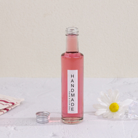 Bouteille de vin en verre mince de 50 ml avec bouchon à vis pour whisky, vodka, gin, boissons beauté, shots de collagène – Étiquette personnalisée disponible