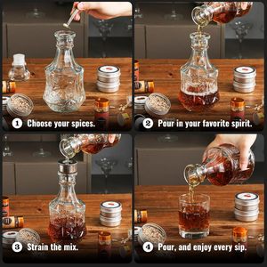 <span class=keywords><strong>Kit</strong></span> d'infusion d'alcool <span class=keywords><strong>de</strong></span> luxe avec copeaux <span class=keywords><strong>de</strong></span> bois naturels et plantes aromatiques pour la fabrication <span class=keywords><strong>de</strong></span> whisky, bourbon, vodka, tequila et <span class=keywords><strong>rhum</strong></span> - Fabriqué en Chine - Product Image 5
