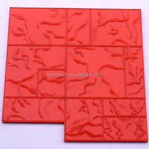 Moules décoratifs <span class=keywords><strong>grand</strong></span> <span class=keywords><strong>format</strong></span> pour empreintes de ciment, tapis en caoutchouc résistants aux intempéries pour aménagement paysager extérieur - Product Image 3