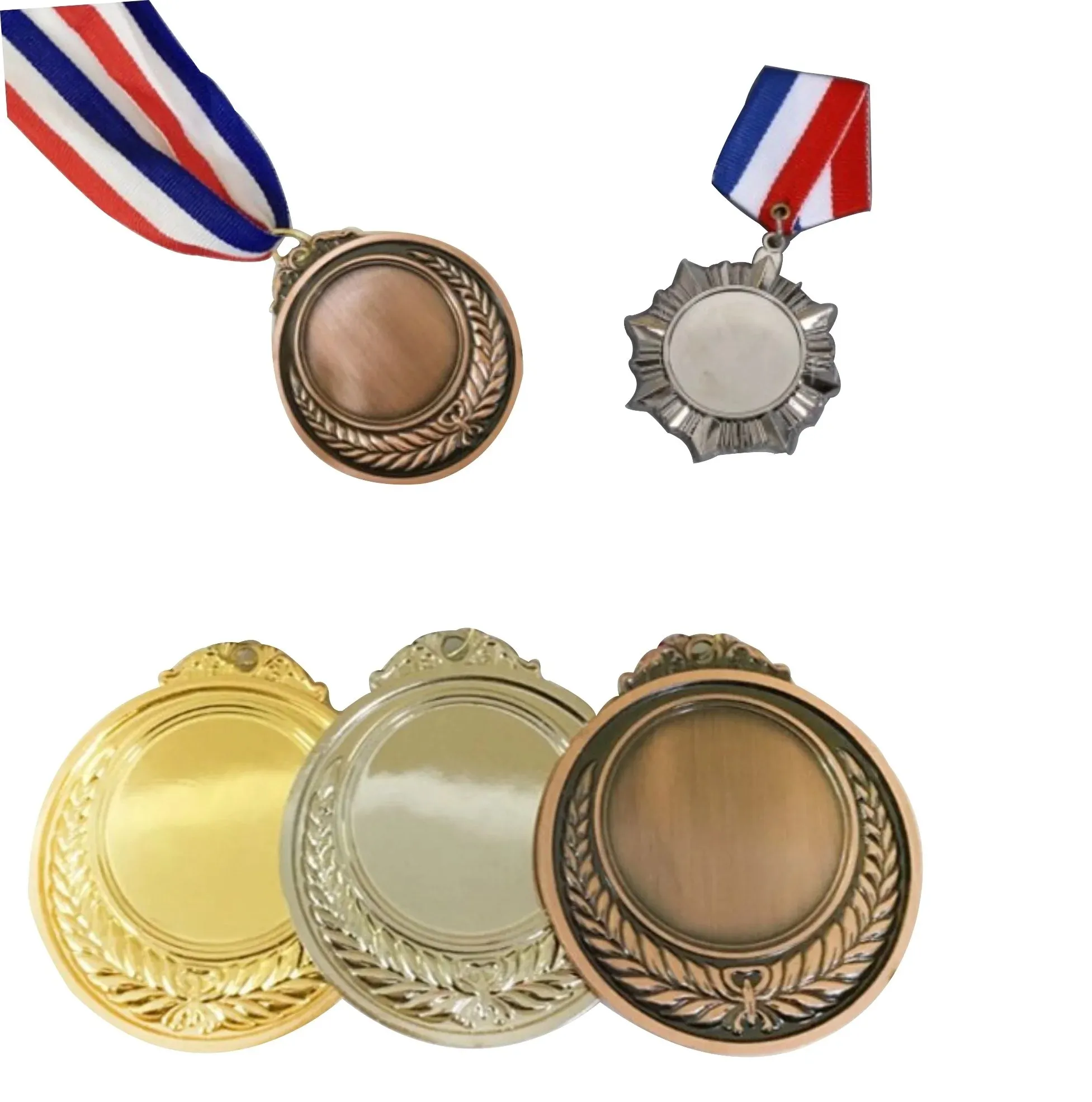Lifeng-Medalla deportiva para correr, medalla de Metal de aleación de Zinc en color blanco para premios 3D de maratón, venta al por mayor