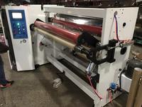 Machine automatique de rembobinage de rubans adhésifs de gros rouleaux en petits rouleaux
