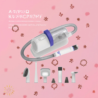 Système de toilettage pour animaux de compagnie 7 en 1 à faible bruit, aspirateur, tondeuse, kit de nettoyage pour animaux de compagnie pour les grandes races